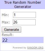 Giveaway Result